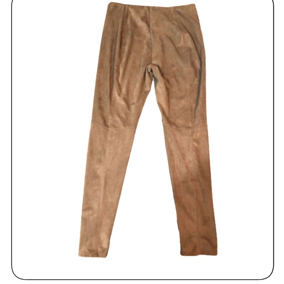 LYSSE HIGH WAIST TAN FAUX SUEDE LEGGING PANTS - Picture 6 of 11